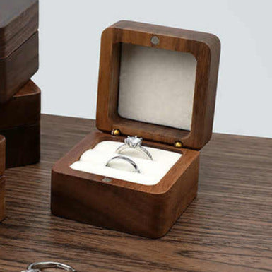 LEBENSREGEL Ringbox aus Holz