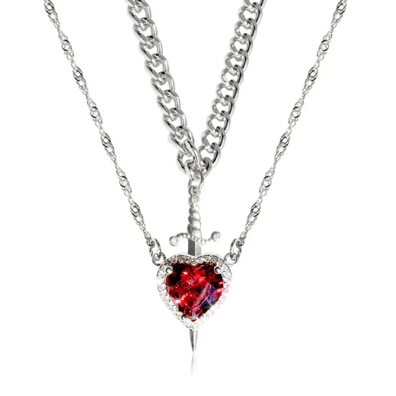 LEBENSREGEL Heart&Sword Necklaces